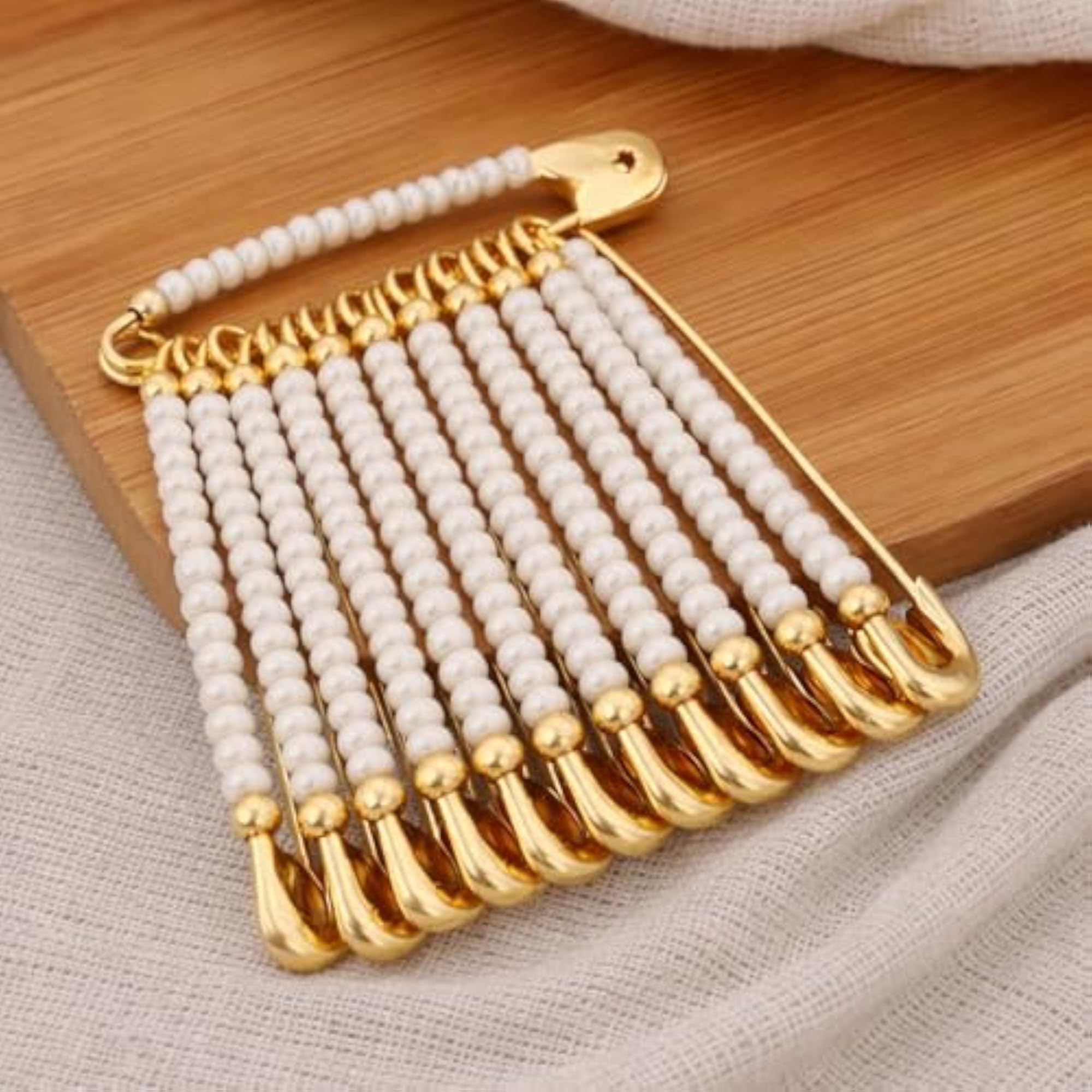 12pcs Heavy Saree Pins for Women, Dupatta and Shawl Accessories